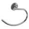 Curved Polished Chrome Towel Ring